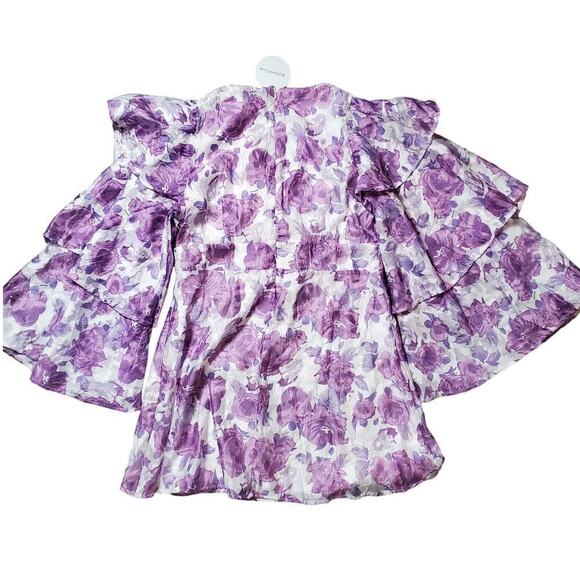 Boohoo Purple Floral Mini Dress - Picture 10 of 15